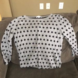 Liz Clairborne - Gray polka dot